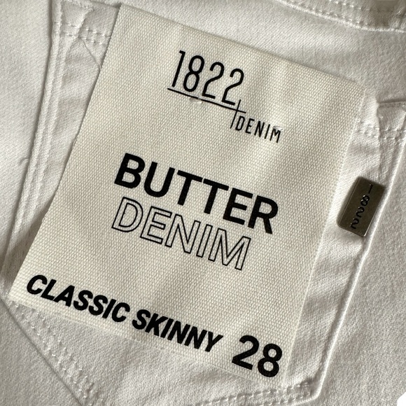 NWOT 1822 Denim Classic Skinny Butter denim Jeans jeggings Womens 28 White - Picture 8 of 12